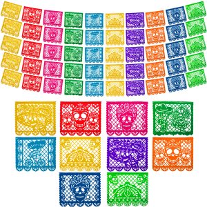 Papel Picado Dia de los Muertos 5-pk - Day of the Dead Banners Decor