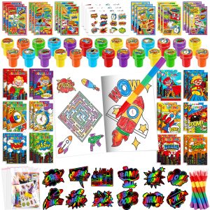 BenLouis 84Pcs Superhero Coloring Set Party Favors for Kids