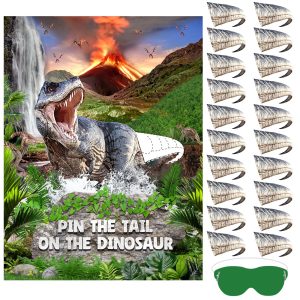 Faccito Pin Tail on Dinosaur Birthday Games Dinosaur Party Decorations