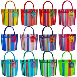 12 Mini Mercado Bags For Fiesta Mexicana Party Favor Treat Goodie Candy Goody Gift - Mexican Mesh Market Tote Bag - Bolsas Bolsitas Para Dulces - Dulceros Morrales Morralitos Mexicanos - Mercadito Bag