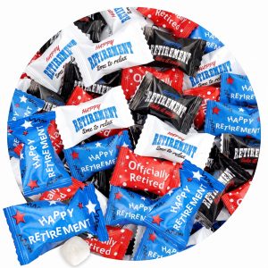Retirement Buttermints, 1 Pound, Approx. 125, Retirement Party Decorations