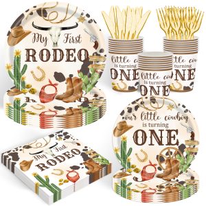 120PCS Wild One Party Supplies for Girls 1st Kids First Birthday Party Pink Jungle Animal Safari Decorations Woodland Themed Tableware Set Plates Napkins Cups Set for 20 Guests
