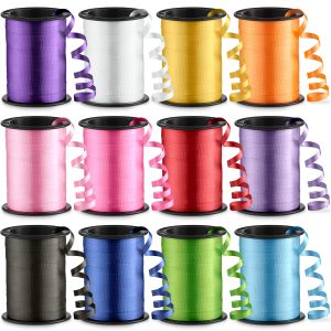 Curling Ribbon for Gift Wrapping (12 Rolls) Balloon Ribbon Assorted Colors
