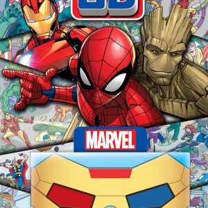 Marvel Spider-man, Avengers, Guardians of the Galaxy, and More! - 3D Look and Find Activity Book! - Iron Man 3D Glasses Included! - PI Kids