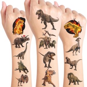 96PCS Dinosaur 3D Temporary Tattoos Party Favors Decorations