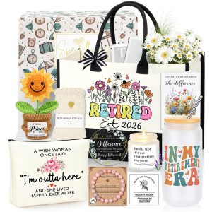 JTENGTOP Retirement Gift for Woman 2026, Happy Retired Gifts for Women