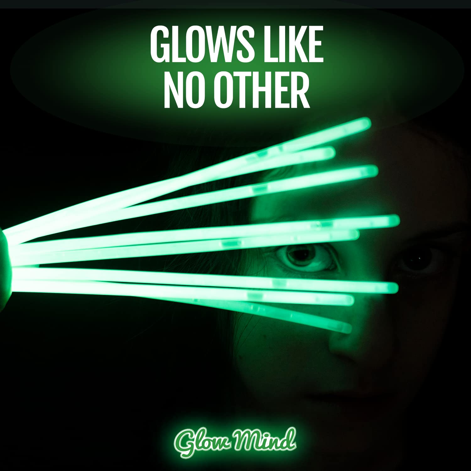 100 Glow Sticks Bulk Party Pack, 8" Halloween Glow Bracelets and Necklaces