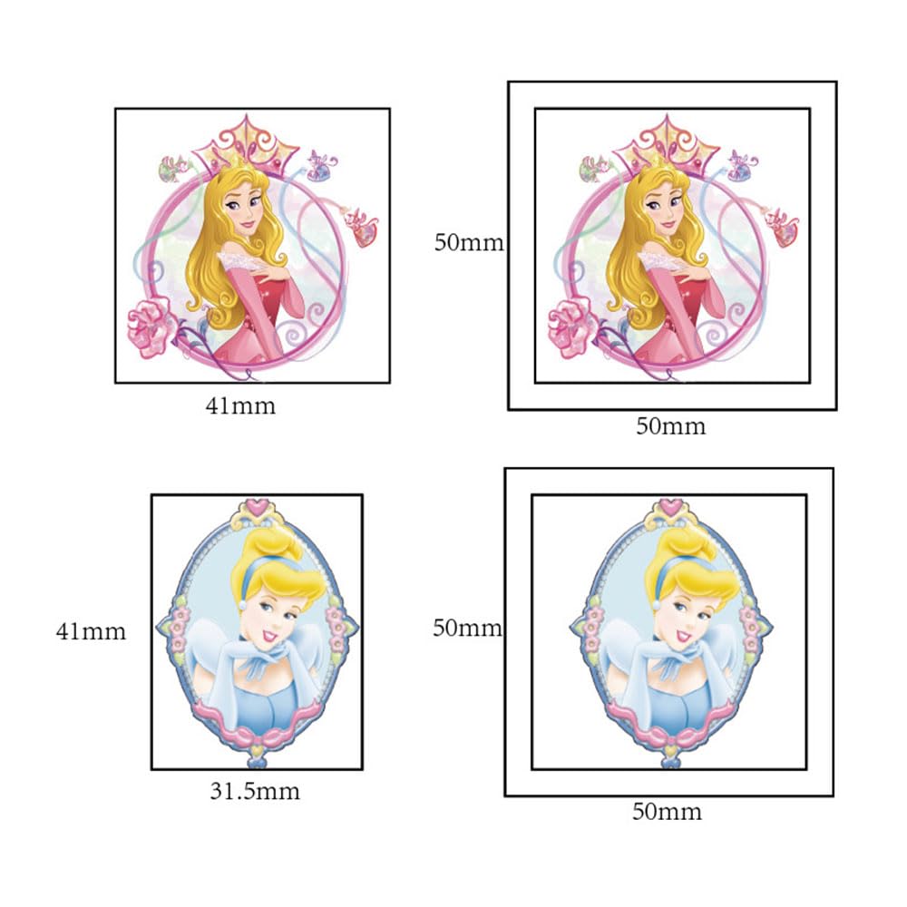 20 Sheets Princess Temporary Tattoos for Kids, Birthday Party Favors, Cute Cartoon Decoration Sticker Gifts for Girl Boys Home Activity Class Prizes Carnival Christmas Rewards