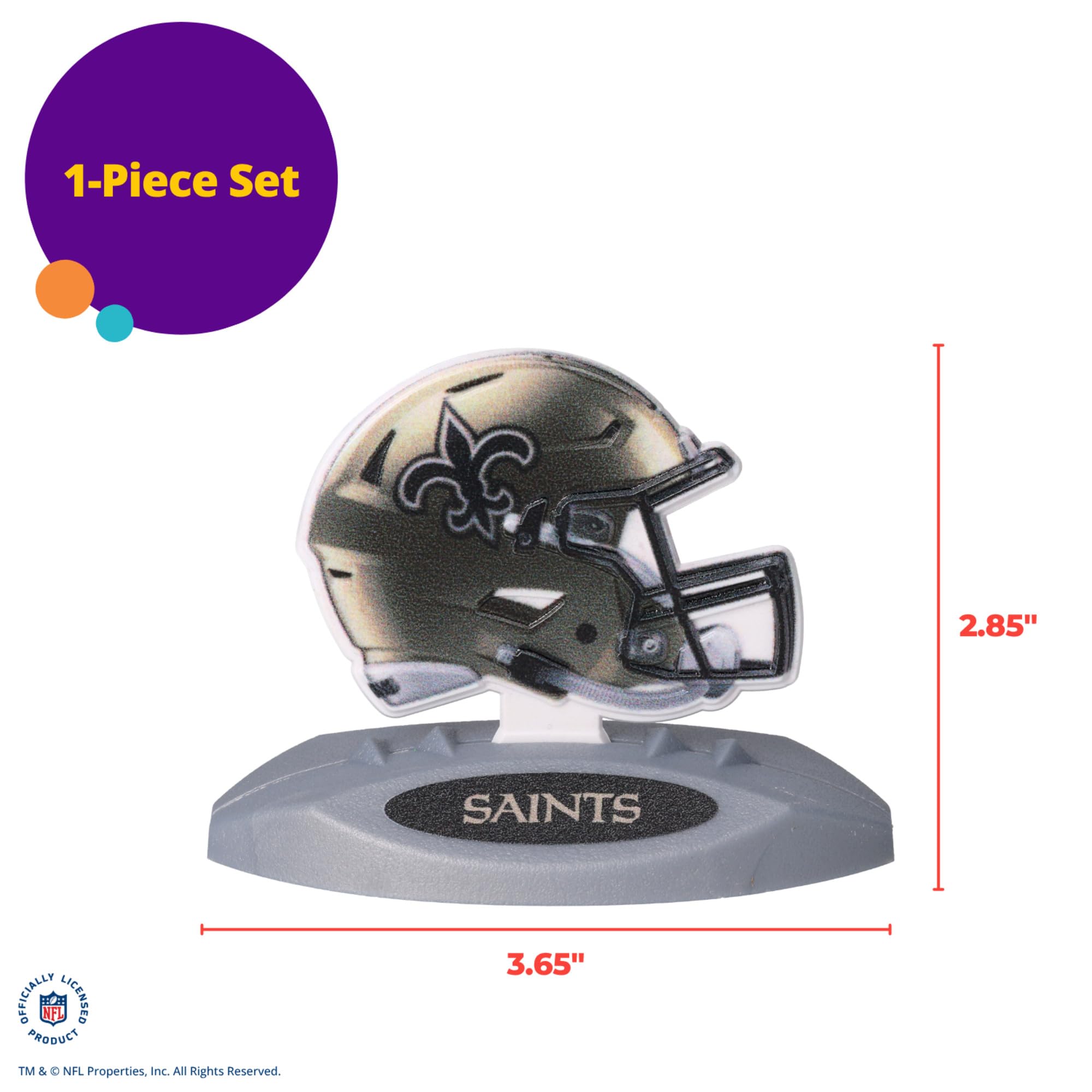 NFL New Orleans Saints Football Helmet Cake Topper | Party Decoration