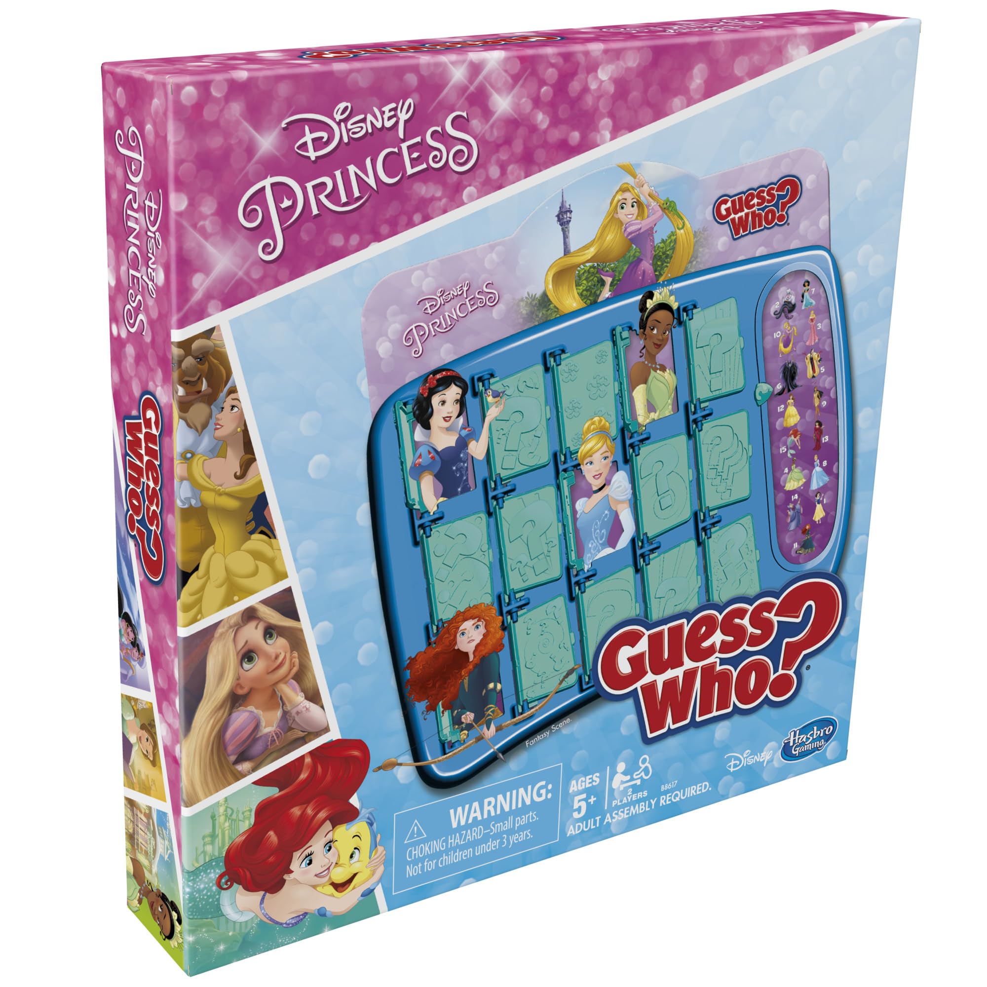 Hasbro Gaming Guess Who? Disney Princess Edition Kids Board Game, Fun Game for Families and Kids Ages 5 and Up, Easter Gifts for Boys and Girls, Preschool Games (Amazon Exclusive)