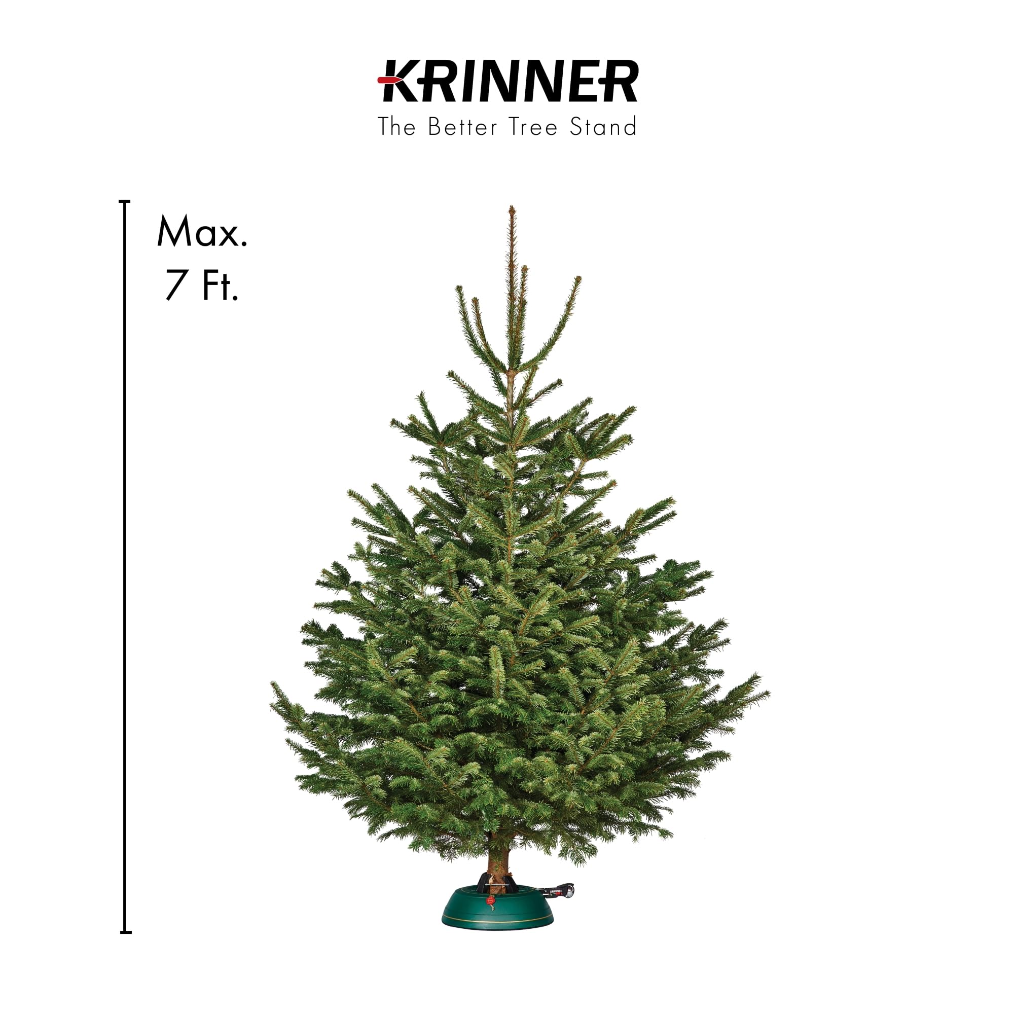 Krinner Tree Genie Medium Tree Stand, Green - Fits 7 ft Trees