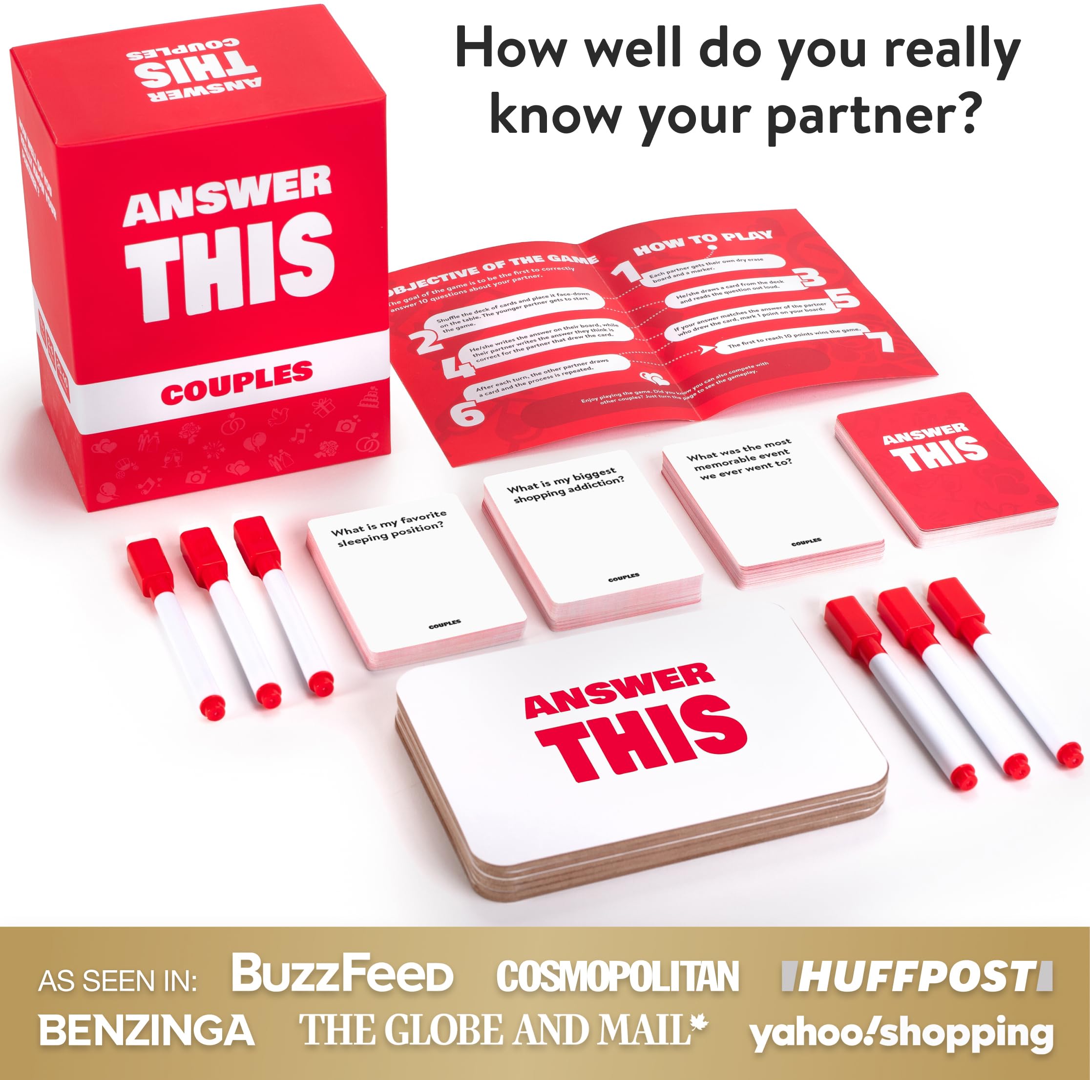 Answer This - Couples Game - Do You Really Know Your Partner? - 150 Conversation Cards for Date Night or Valentines – Anniversary or Engagement Gift for Adults