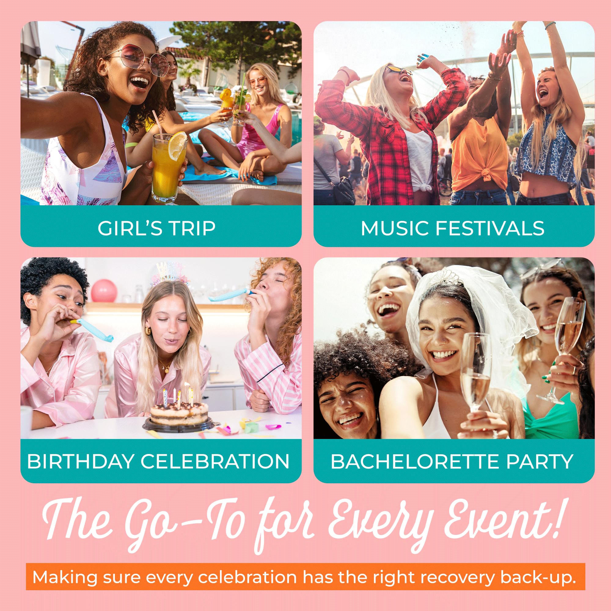 Hangover Kit (10 Pack) Pre-Filled Party Favors for Bachelorette Party Favors & Weddings – Party Recovery Bag, Bulk Hangover Favors for Girls Trips, Wedding Parties & 21st Birthdays | Rally Bag