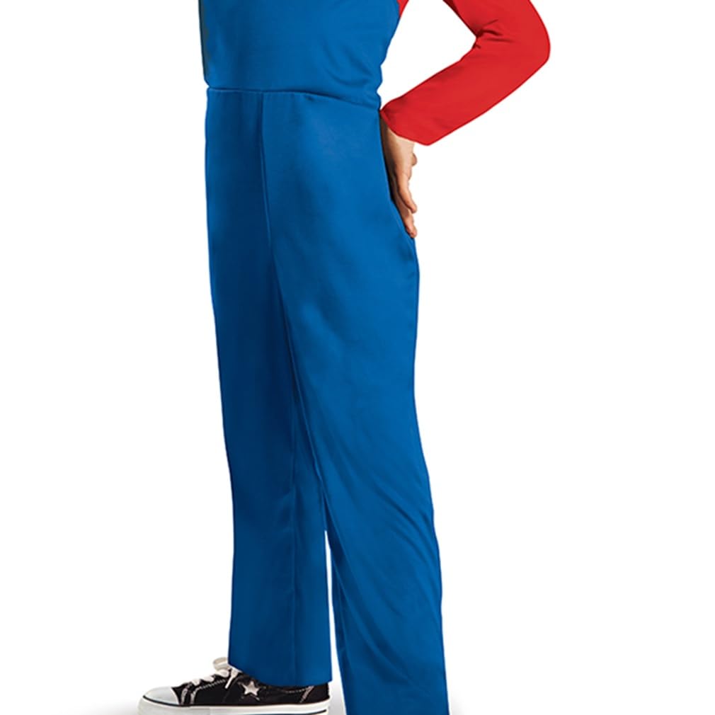 Disguise Nintendo Super Mario Costume, Officially Licensed Super Mario Brothers Boys Costume, Classic Child Size Medium (7-8)