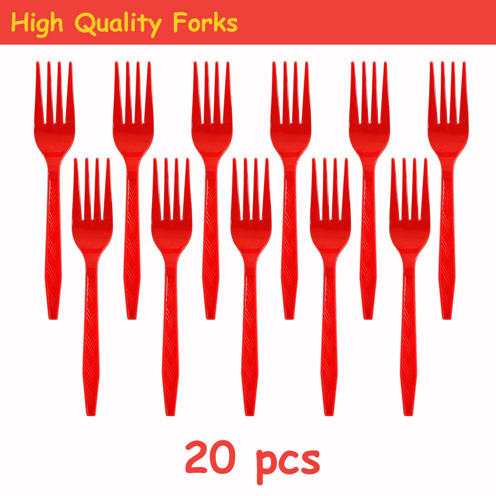 XXDecor 80 Pcs Red Cartoon 1st Birthday Party Plates - Boys One Birthday Dessert Plates Napkins Forks Tableware Kit for Boys 1st Bday Party Decorations Supplies (20 Guests)