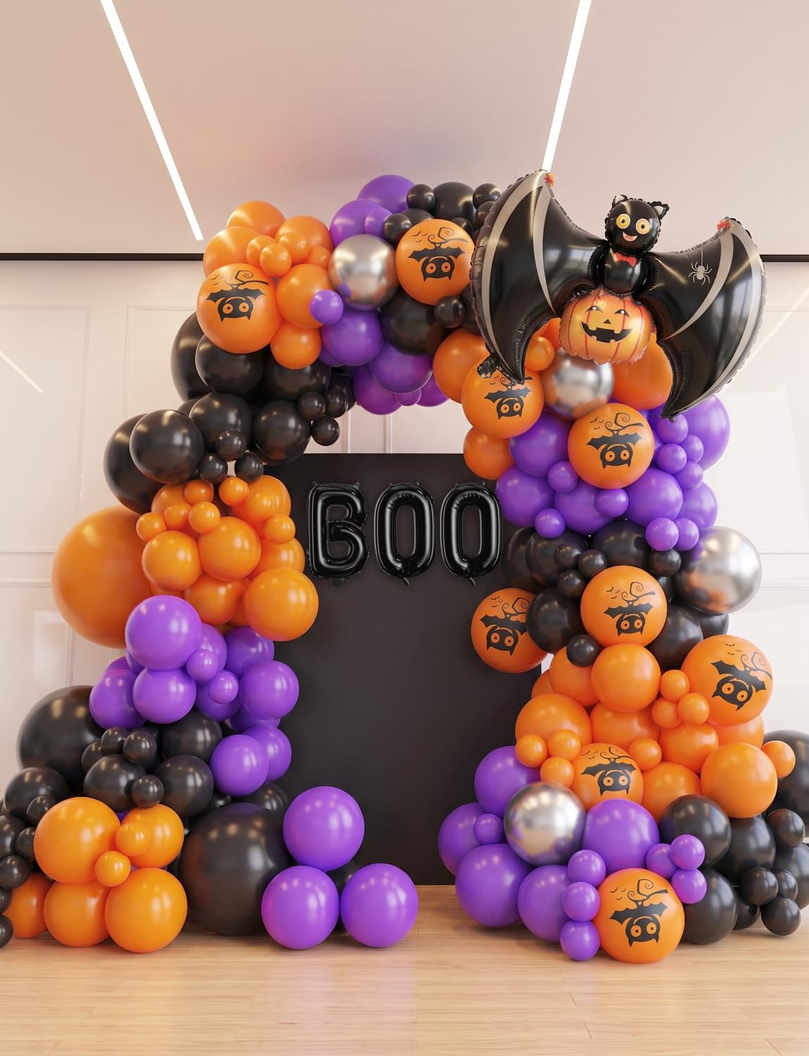 Adeyoo Halloween Balloon Garland Arch Kit, 138 Pcs Halloween Party Balloons