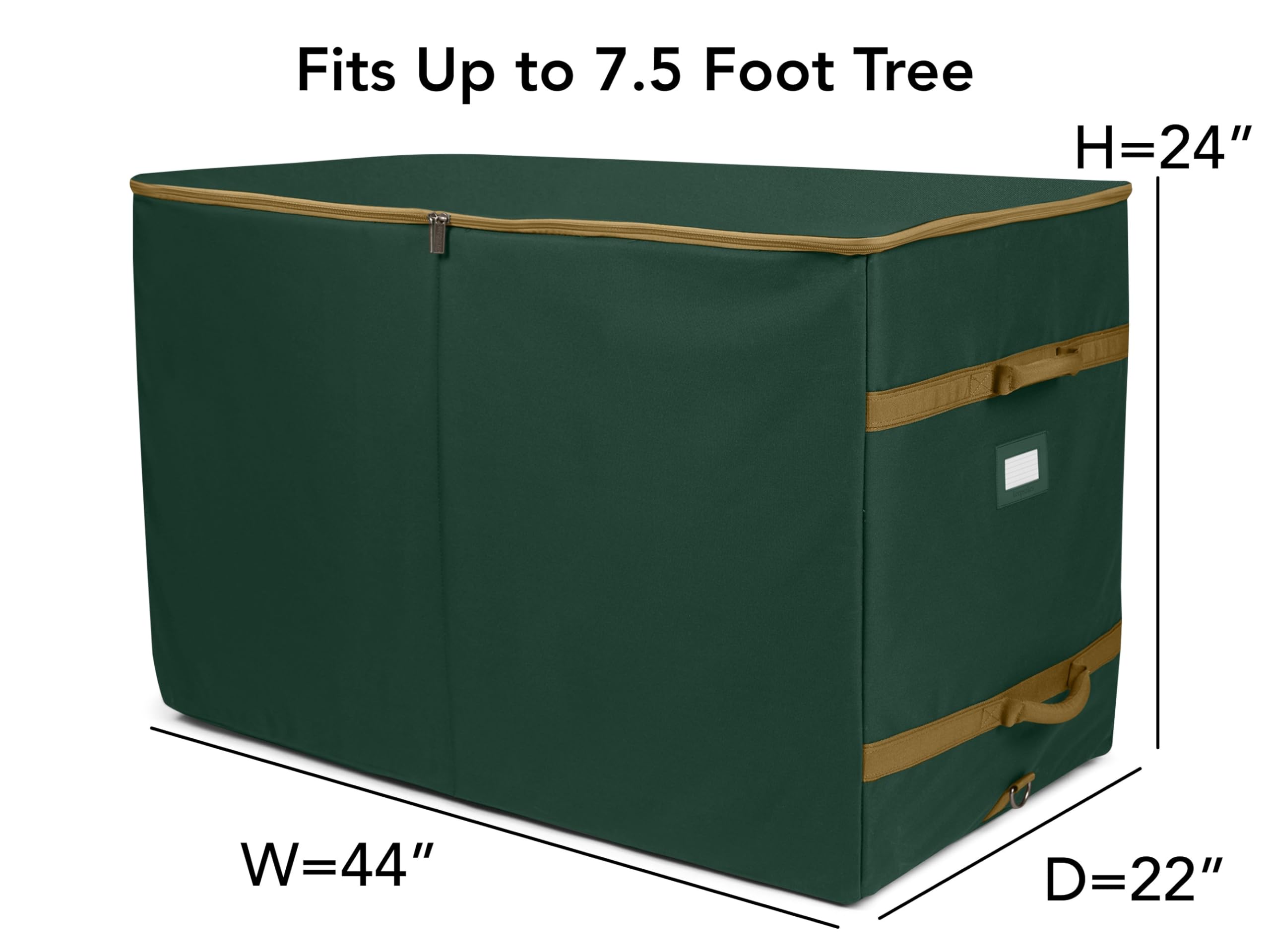 Covermates Christmas Tree Structured Rolling Bag, Fits up 7.5 ft Trees