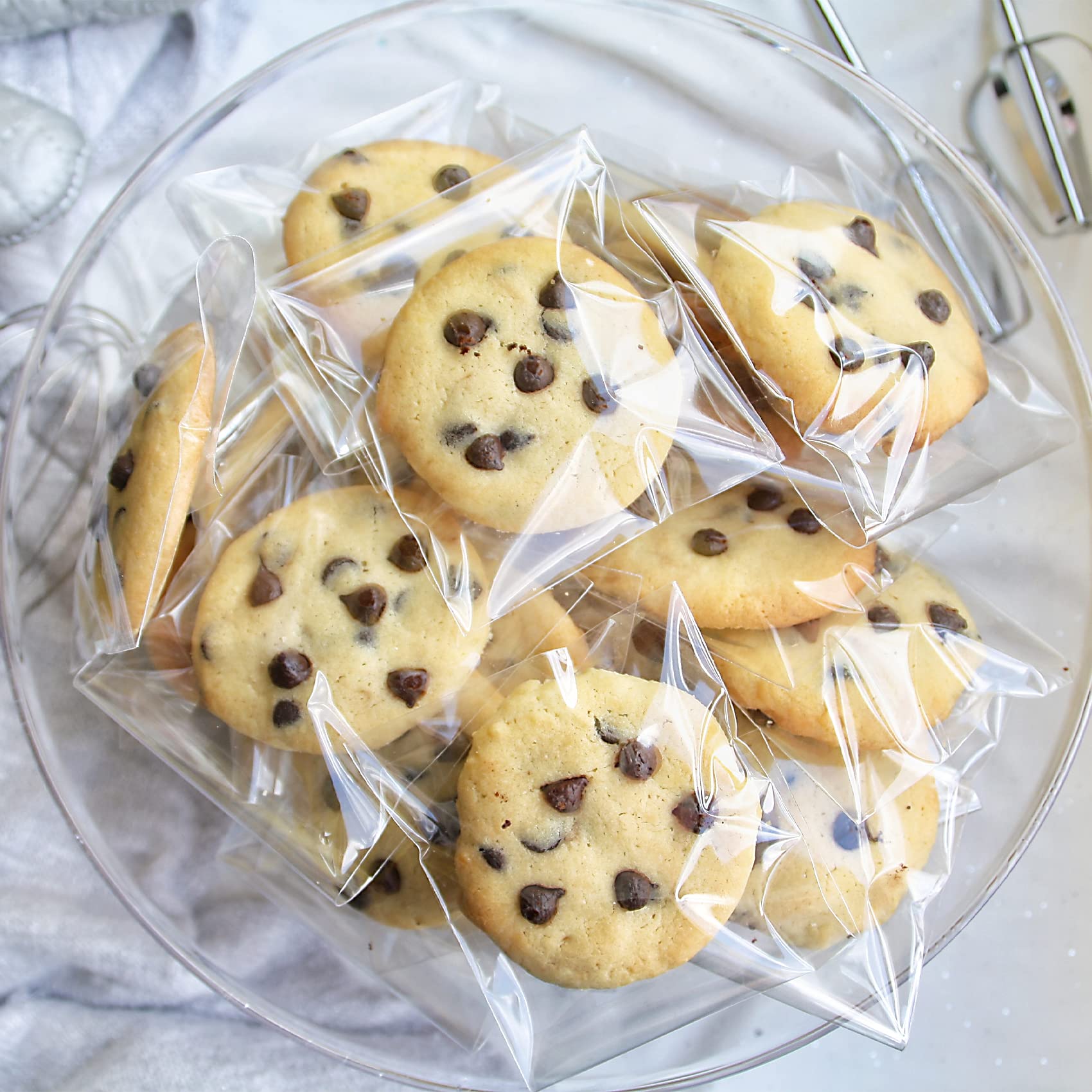 Morepack 4x6 In Cookie Bags Clear Self Sealing Cellophane Treat Bags 200Pcs
