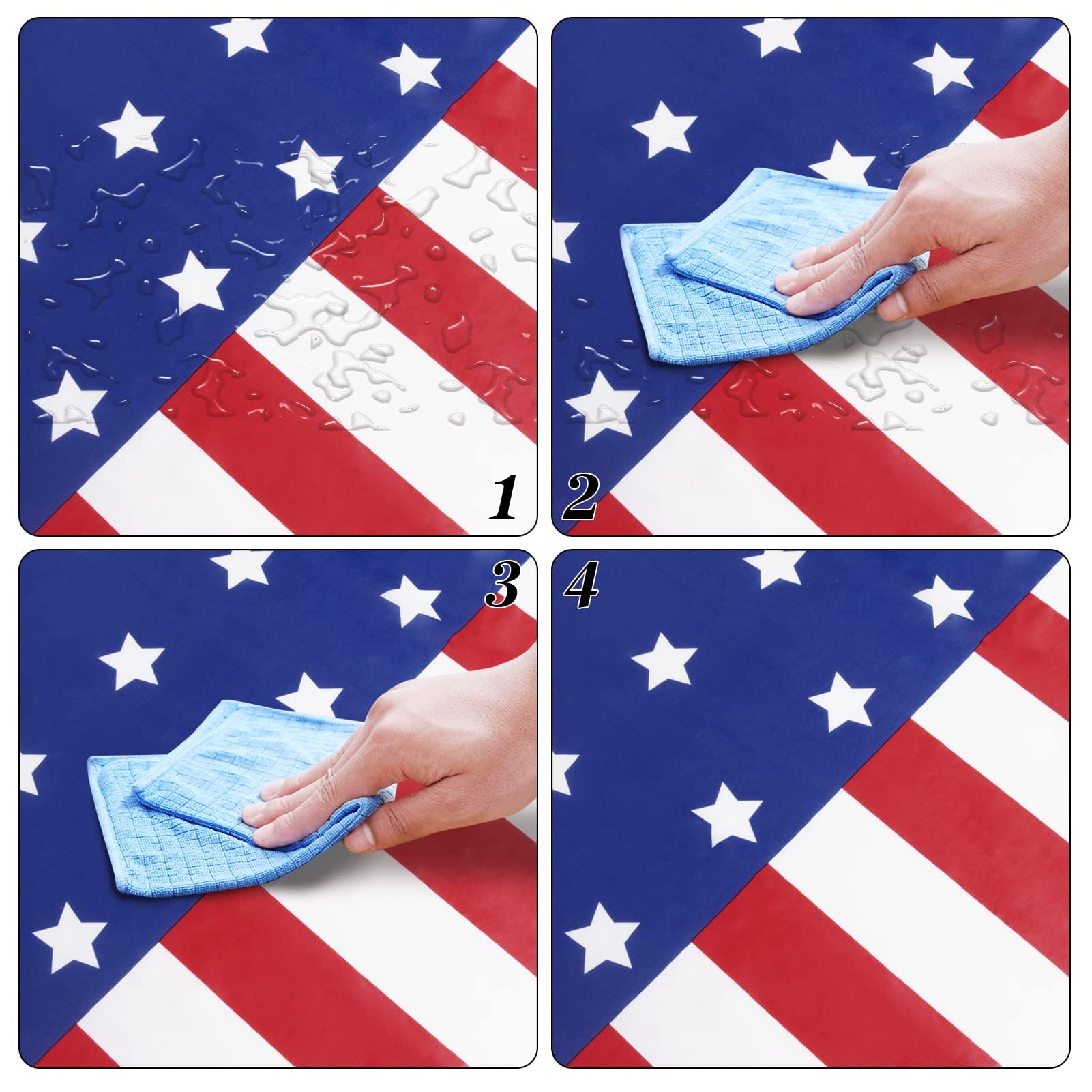 Childom 3 Pack Patriotic Tablecloth,Disposable Plastic Tablecloth 54"x108" Patriotic Decorations,Birthday Party Table Cloth,Patriotic Party Supplies,Red White and Blue Decorations for Veterans Day