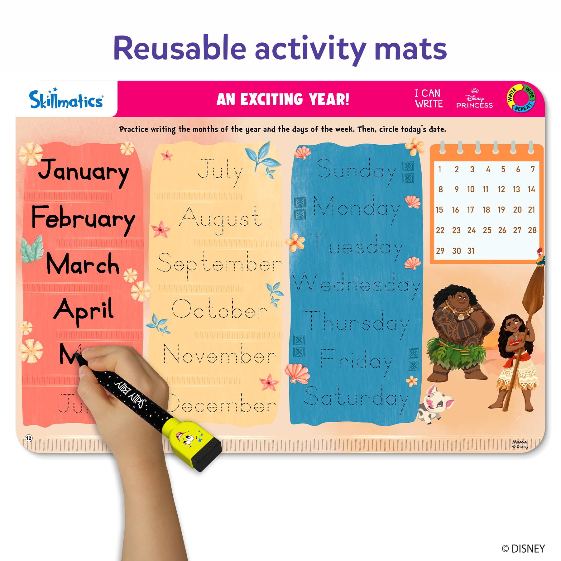 Skillmatics I Can Write – Disney Princess, Christmas Gift for Kids