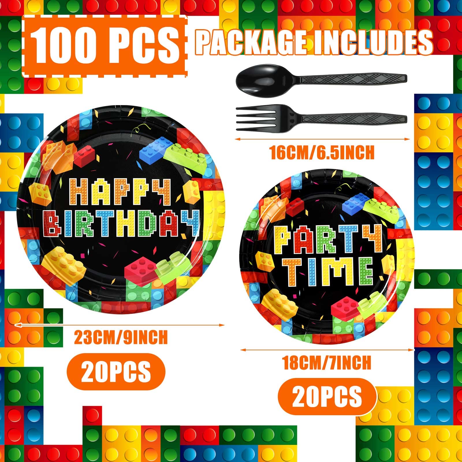 100 Pcs Music Party Supplies Tableware Set for Girls Music Theme Birthday Party Plates Napkins Forks Spoons for Birthday Baby Shower Celebration (Music Style)
