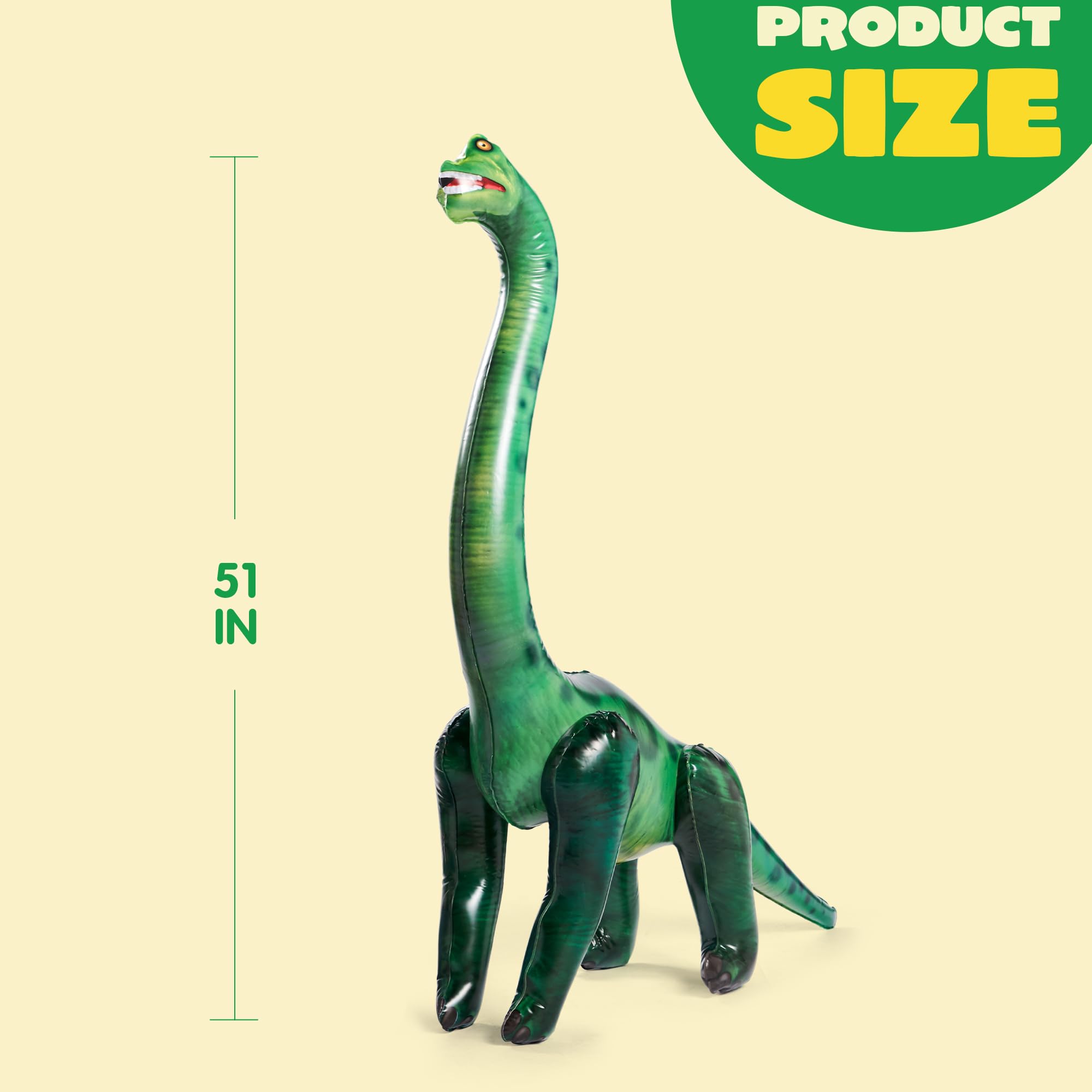 JOYIN 51" Brachiosaurus Inflatable Dinosaur Toy for Party Decorations, Birthday Party Gift, Gift for Kids and Adults
