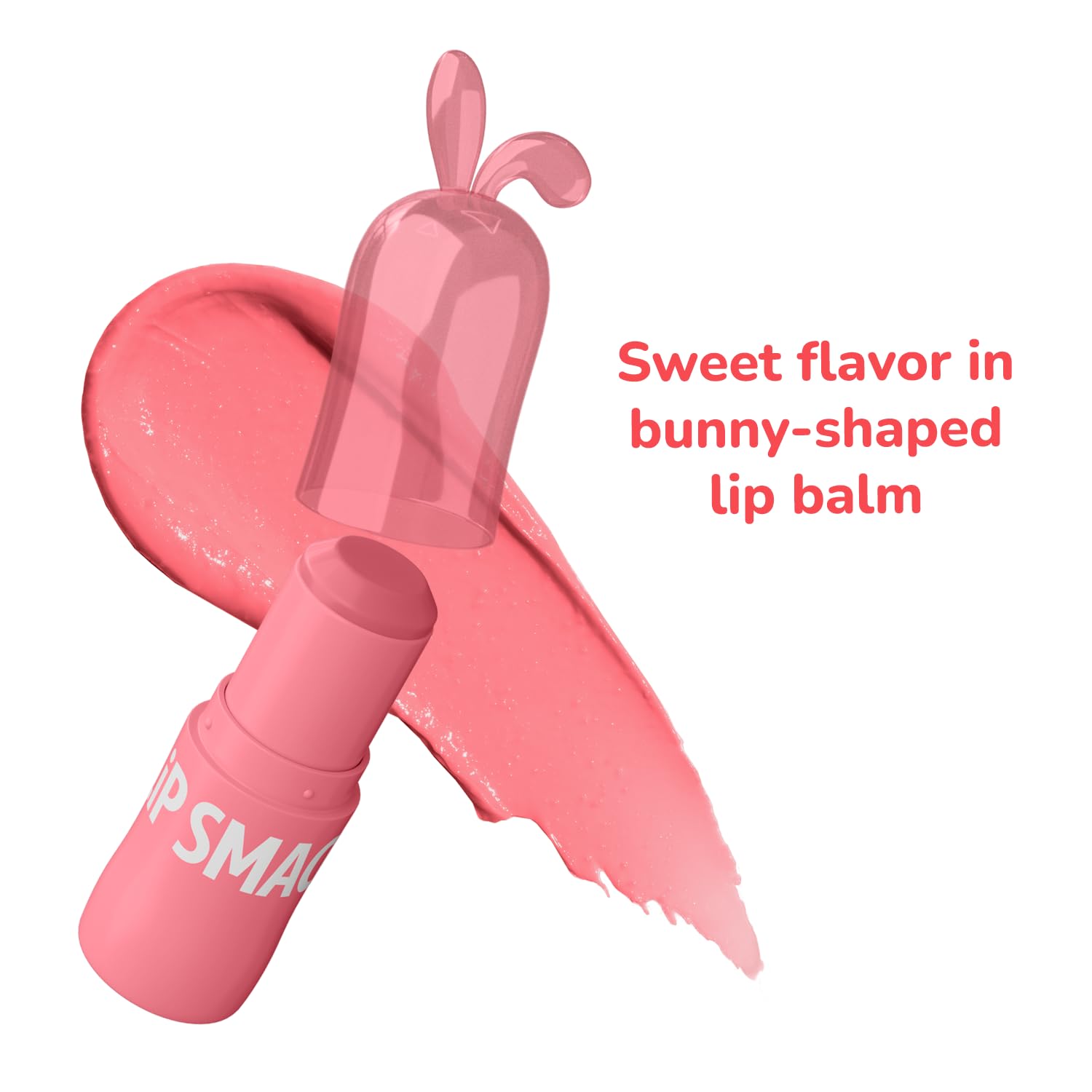 Lip Smacker Bunny Lip Balm, Moisturizing & Hydrating Lip Care, Fun & Collectible Easter Gift for Kids & Lip Balm Lovers - Berry Hoppy