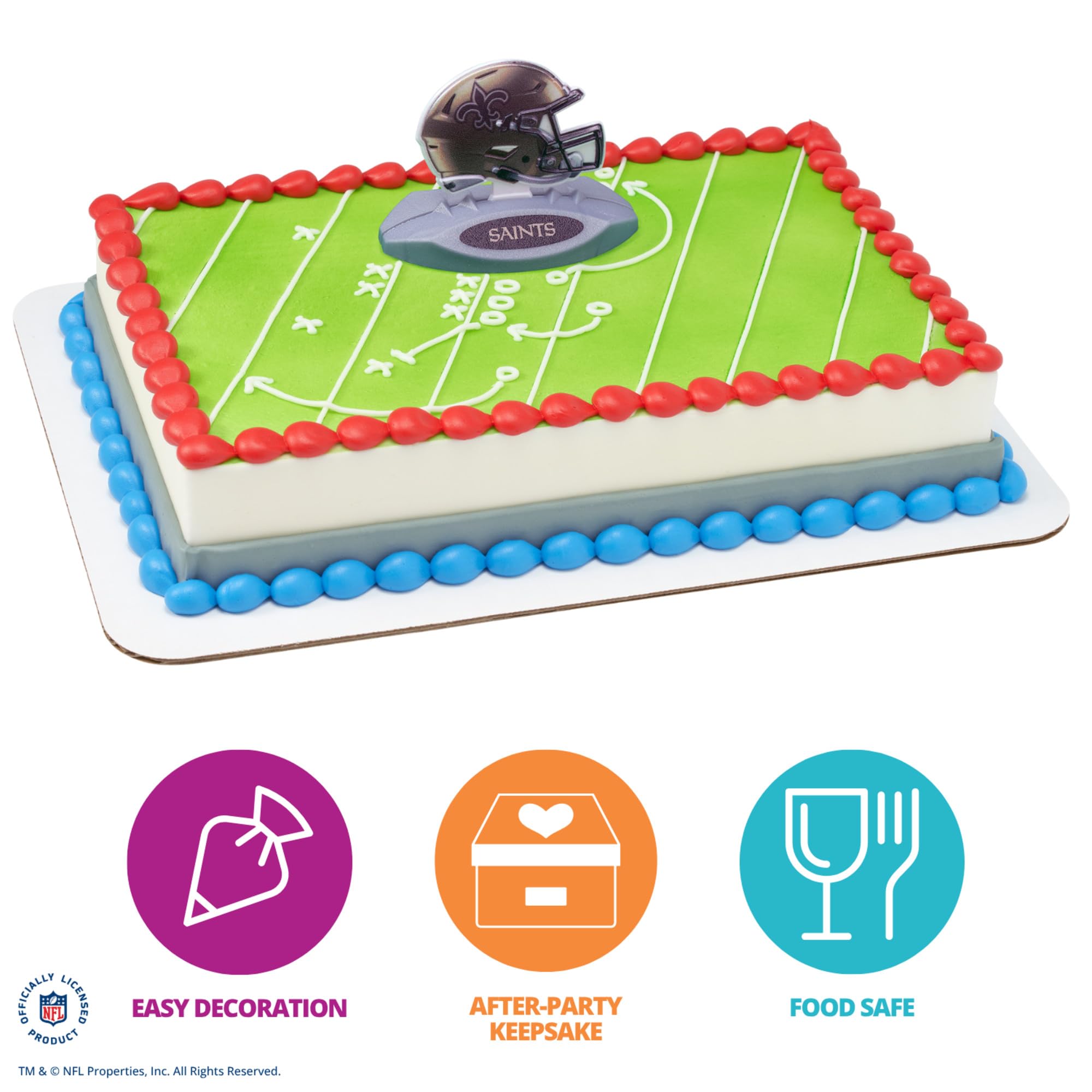 NFL New Orleans Saints Football Helmet Cake Topper | Party Decoration