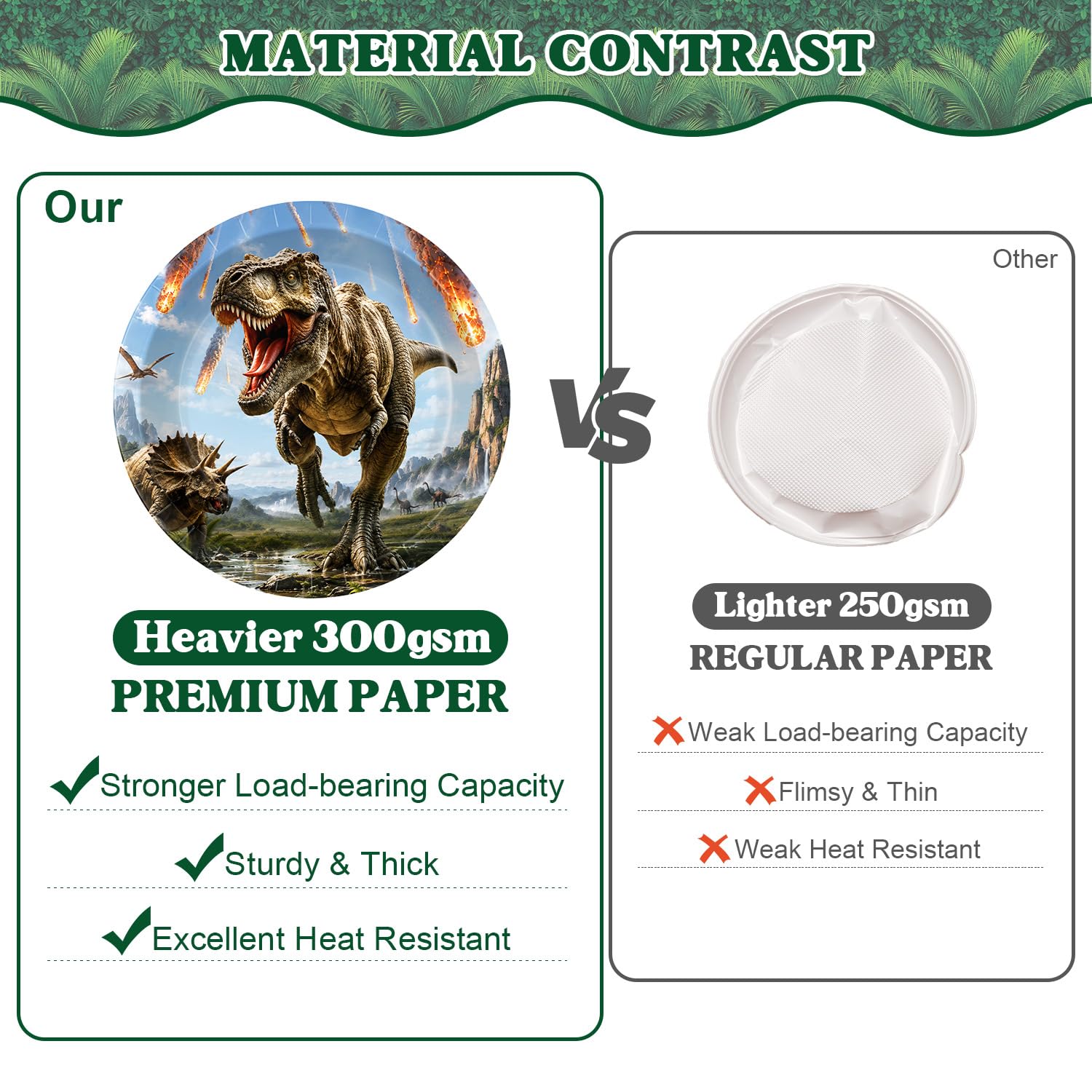 182 Pcs Dinosaur Birthday Party Decorations (Serves 24), Dino Party Decorations Include Banner Hanging Plates Napkins Cups Forks Knifes Tablecloth Topper Balloons for Party