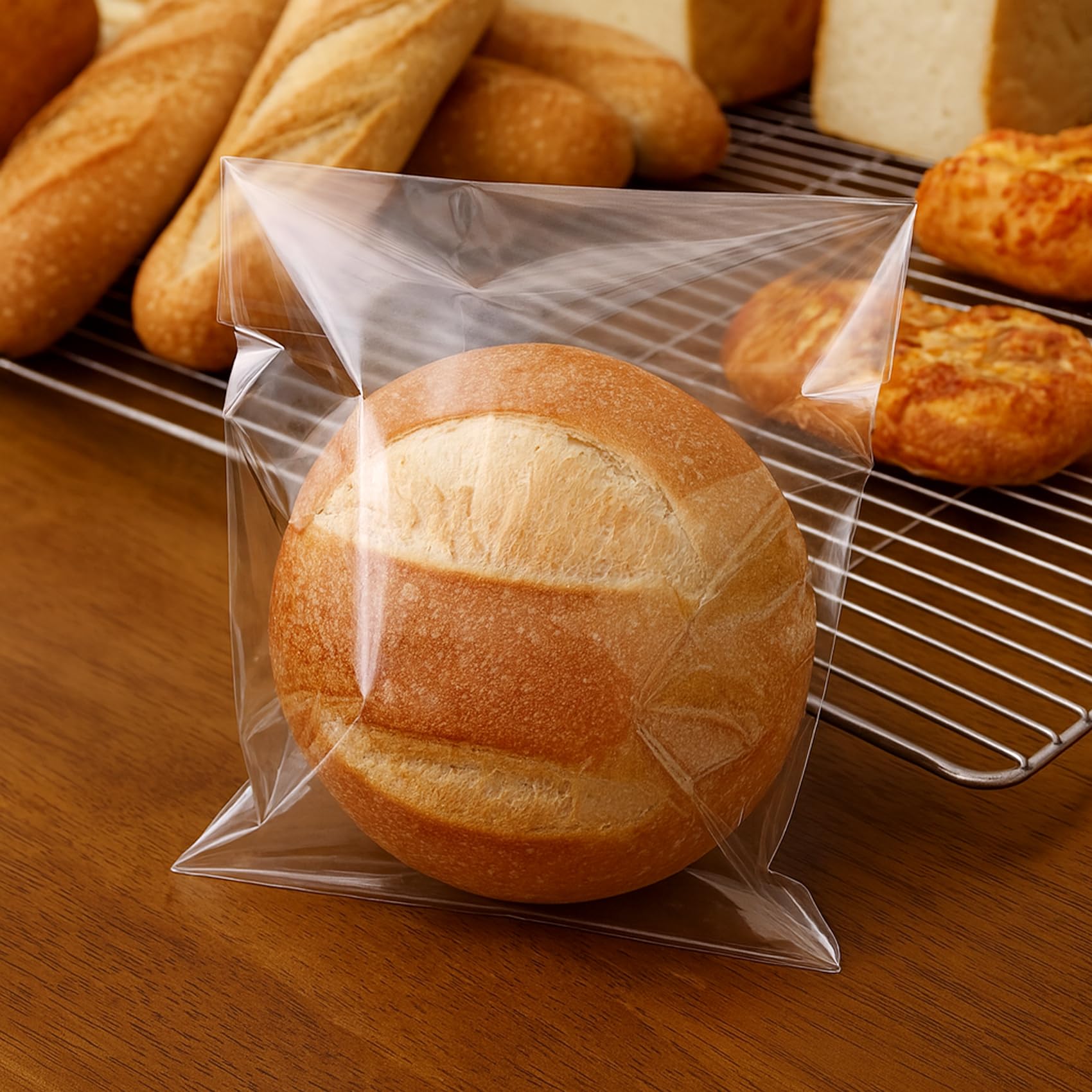 Morepack 6x9 In Cookie Bags Clear Self Sealing Cellophane Treat Bags 200Pcs