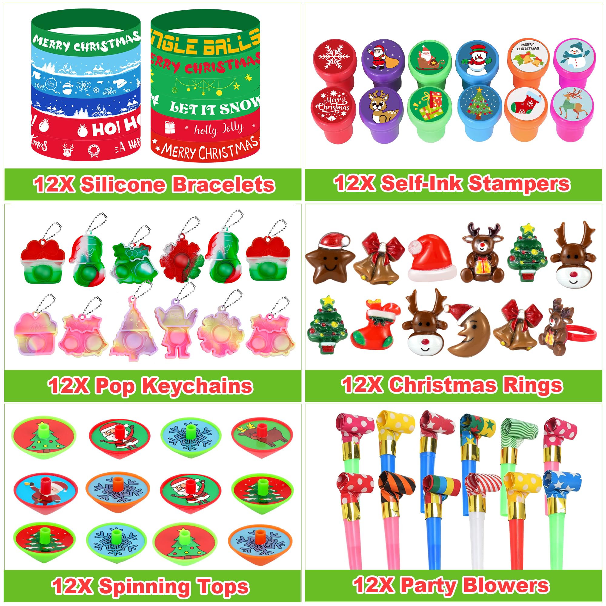 Fumogym 358PCS Christmas Toys for Party Favors , Goodie Bag Pinata Stocking Stuffers Bulk, Treasure Box Toy for Classroom Rewards, Xmas Advent Calendar Stuff Filler, Carnival Prizes, Birthday Gifts