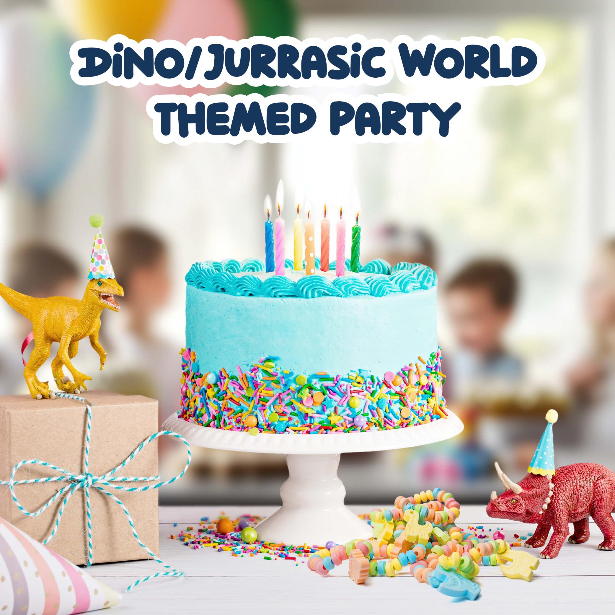 50 Dinosaur Candy Bracelets, Individually Wrapped Dino Snacks, Party Favors