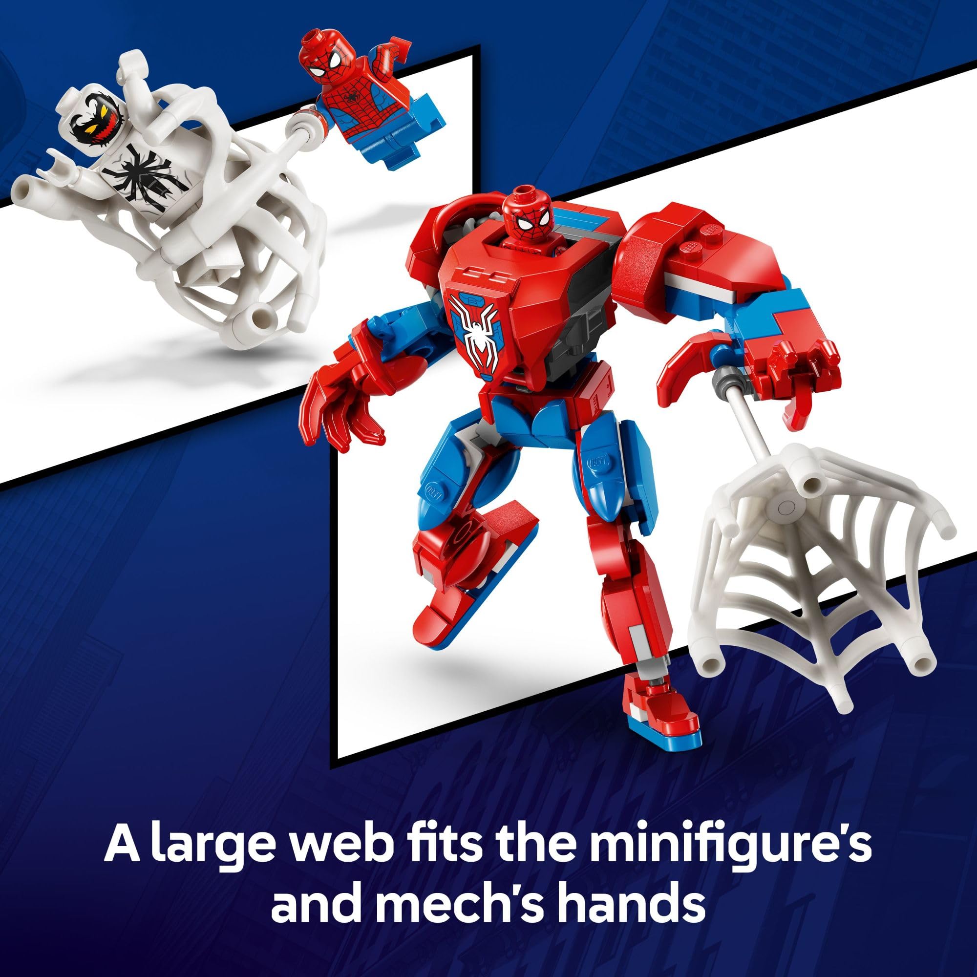 LEGO Marvel Spider-Man Mech vs. Anti-Venom Building Toy Set - Spider-Man Toy for Kids, Boys and Girls, Ages 6+ - Buildable Action Figure - Superhero Gift for Birthday - 76308