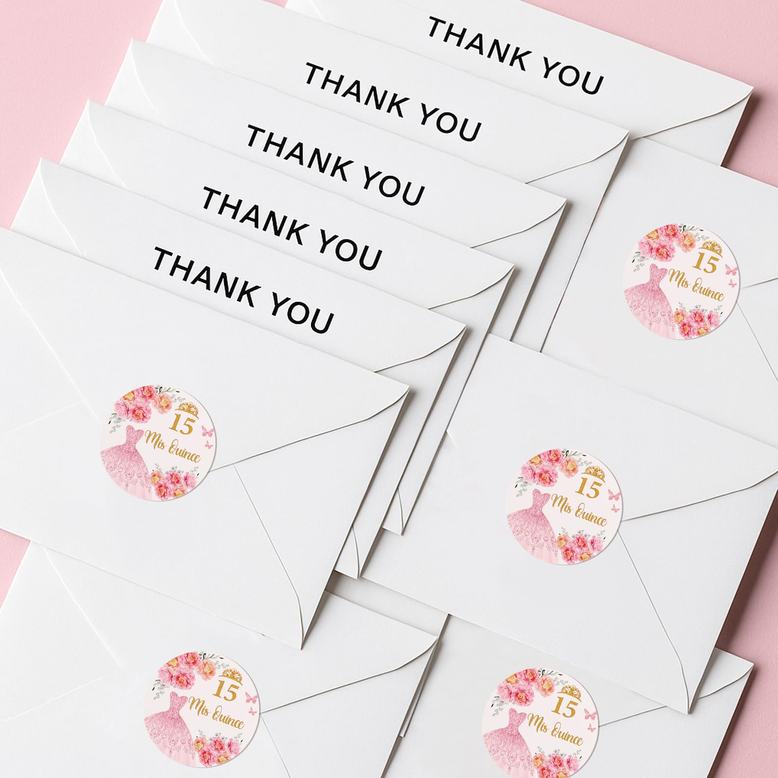 60 Pcs Mis Quince Stickers,Mis 15 Años Stickers for Quinceanera Party Favors,Recuerdos para 15 Años Quinceañeras Decorations