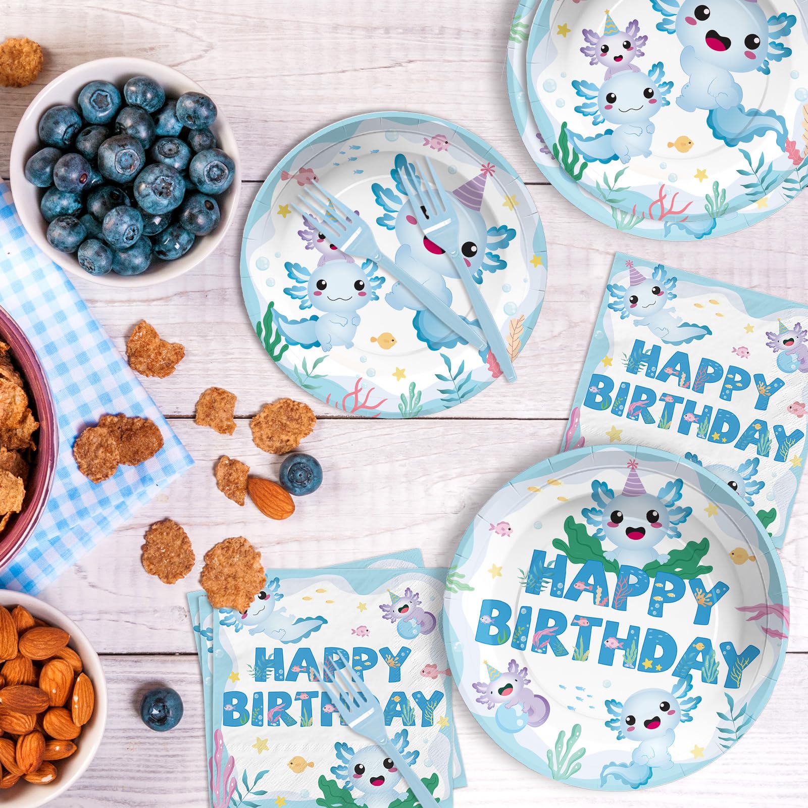 Grencian 96 Pcs Dinosaur Birthday Party Supplies Dinosaur Plates and Napkins Disposable Dino Tableware Set Dinosaur Birthday Decorations for Boys Kids Dino Themed Party Baby Shower Serves 24