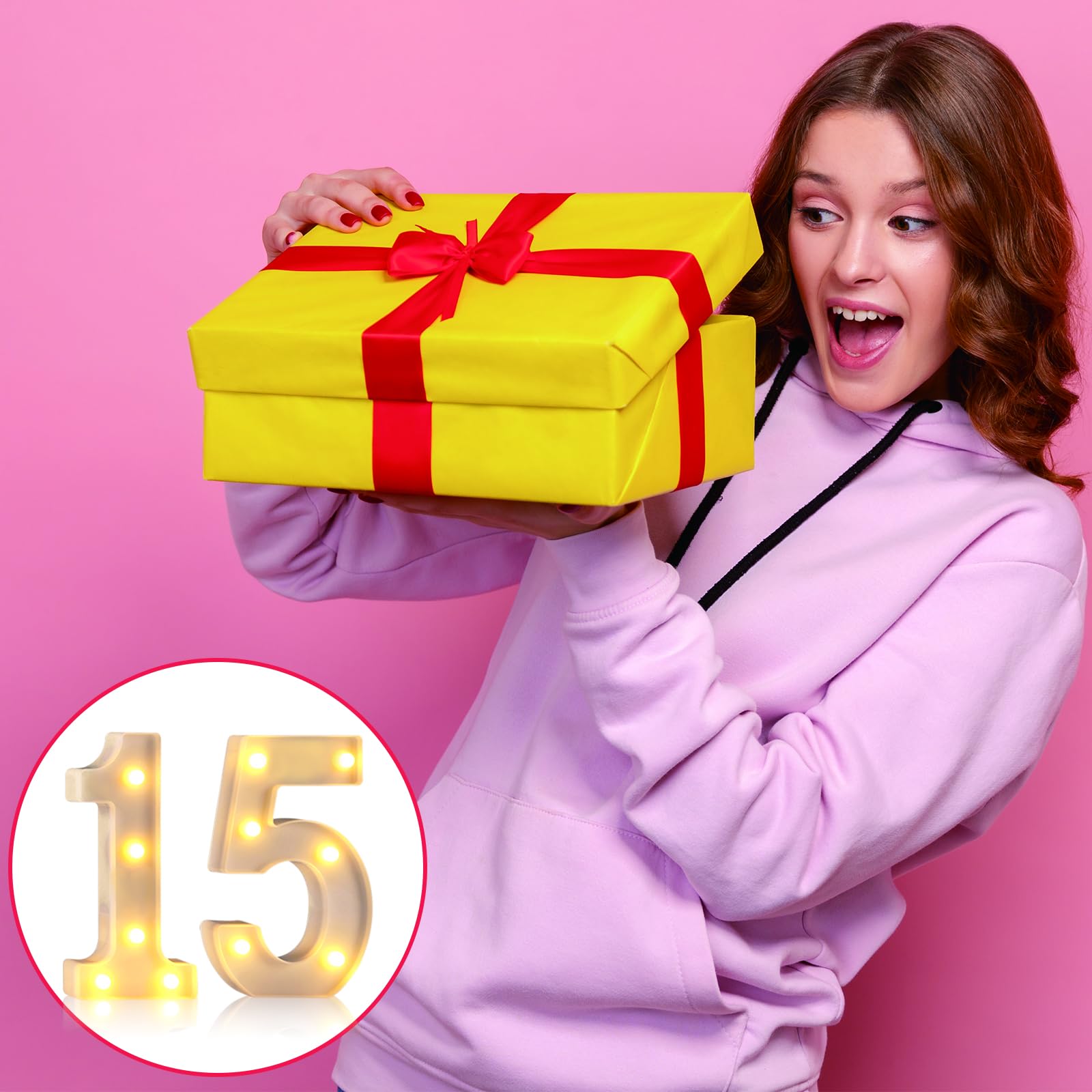 Marquee Numbers 15th Birthday Decorations For Girls Boys,15 Light Up Numbers Quinceanera Decorations,Numero 15 Decoracion Para Quinceañera,Centros De Mesa De 15 Años,Arreglos De Mesa Para 15 Años